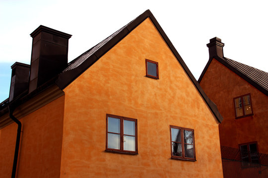 Husgavel/kortsida p&aring; hus