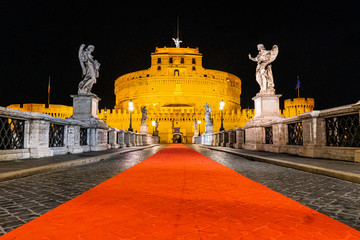 Castel di Sant´t angelo in night