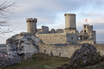 Fototapeta na wymiar Castello di Ogrodzieniec in Polonia