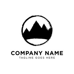 Mountain Adventure Logo Design Vector
