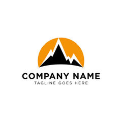 Mountain Adventure Logo Design Vector