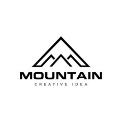 Mountain Adventure Logo Design Vector