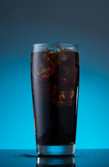 Glass of cola, cold drink