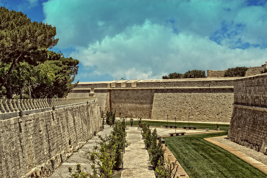 The Fortification Walls of Mdina, Malta