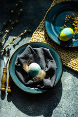 Easter holiday table setting