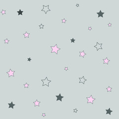 seamless pattern with stars