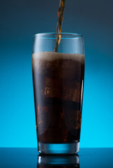 Glass of cola, cold drink