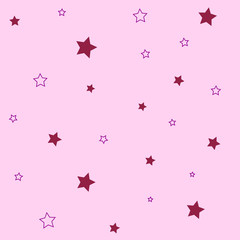seamless pattern with colorful stars