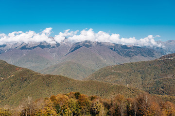 Charming views over the years. Beautiful view of the mountain landscape. Beautiful mountains and sky