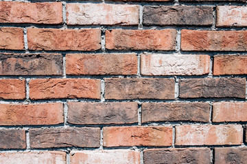 Old brick wall. The brick background. Red brick background