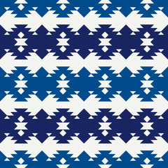 Ethnic, tribal seamless pattern. Native americans embroidery textile style surface print. Boho chic ornament