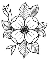 vector illustration of flower