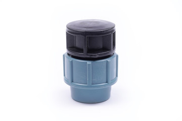 Irrigation system. Cap for drip irrigation