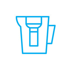 water filter line icon, vector illustration