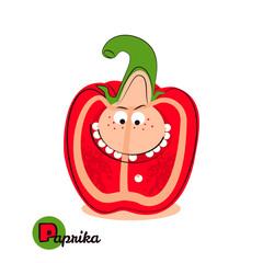 red paprika with seeds