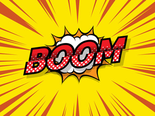 boom comic book pop art background © nakedcm