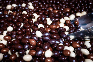 various chocolates as a background - sweet food