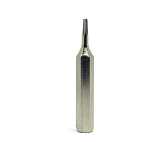 Iron nozzle for screwdriver or drill .Isolated on a white background. Construction equipment.