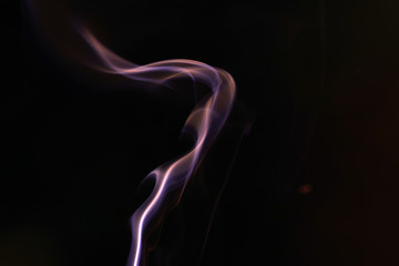 Obraz premium Smoke with color foils Photographed in the studio