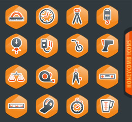 Measuring tools icons