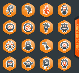 Monster icons set