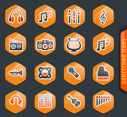 Music icons set