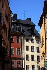 Husfasader i Gamla stan