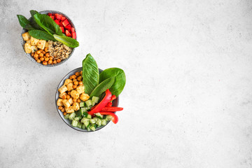 Healthy Tofu Salad Bowl