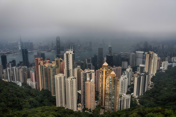 Fototapeta na wymiar hong kong skyline