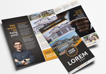 Trifold Brochure with Modern Layout