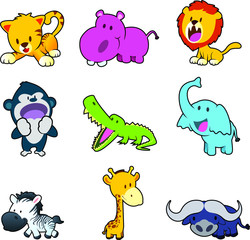 jungle animals cartoons