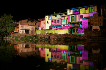 Jewish quarter of Hervás on a theater night