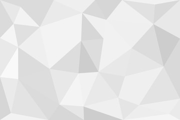 Grey silver abstract polygonal background. Applicable for cover design, invitations, presentations, flyers, posters, business cards. Contemporary art. Vector illustration EPS 10.