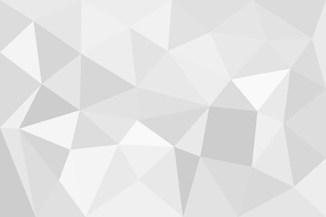 Grey silver abstract polygonal background. Applicable for cover design, invitations, presentations, flyers, posters, business cards. Contemporary art. Vector illustration EPS 10.