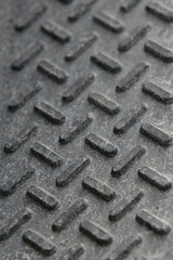 patterned step pad on vehicle