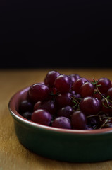 Uvas en un bowl