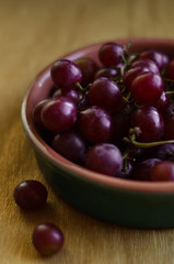 Uvas en un bowl