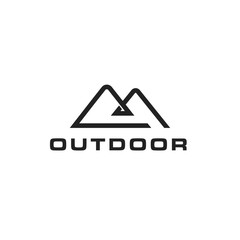 mountain and adventure logo template