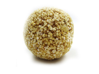 Amaranth or rajgira lahi or sweet laddu. 