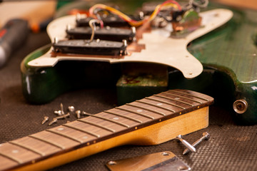 body part of a guitar and some parts