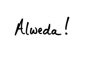 Fototapeta na wymiar Alweda - the Punjabi word for Goodbye