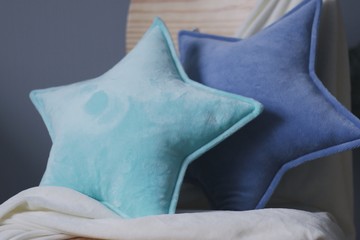 decorative plush star shaped pillows 