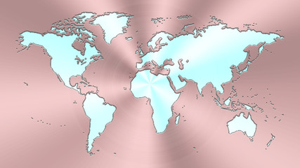 Earth-map_RoseGold_Mint Kopie