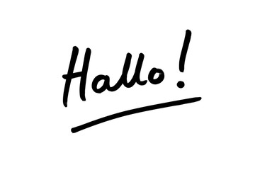 Hallo - the informal German word for Hello © chrisdorney