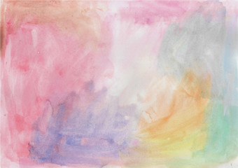 Hand-painted, abstract watercolor background, vector illustration