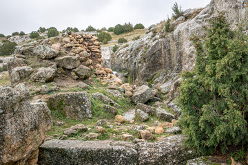 Iberian settlement Castellar de Meca, The Ayora-Cofrentes Valley. Valencia Spain