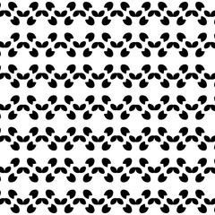 Fototapeta premium Elegant black and white pattern for textile, print, surface, fabric design. Geometric pattern design