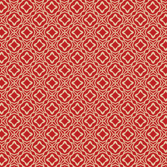 Fototapeta premium Luxury pattern with red background. Geometric pattern design