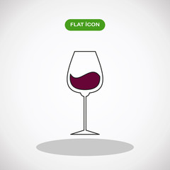 wine glass logo icon vector illustration design