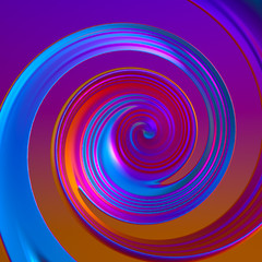 Splash fluid. 3d illustration, 3d rendering.